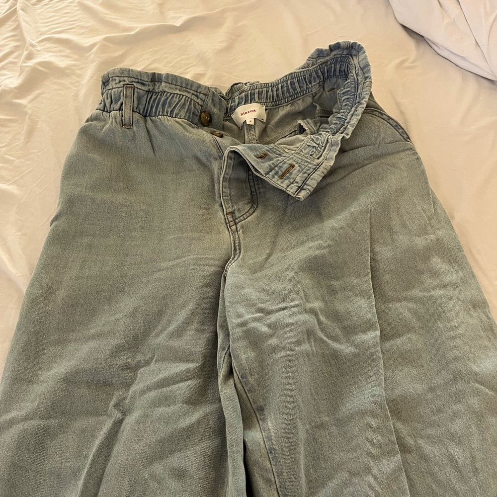 Xirena wide leg relaxed jeans.